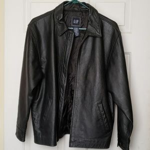 GAP Black Leather Jacket
